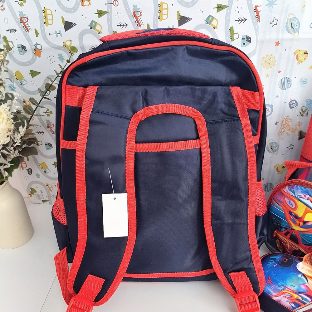 BAG345  CM-TOP Mochila Cars Escolar Primaria Para Niño Niña 3 Piezas