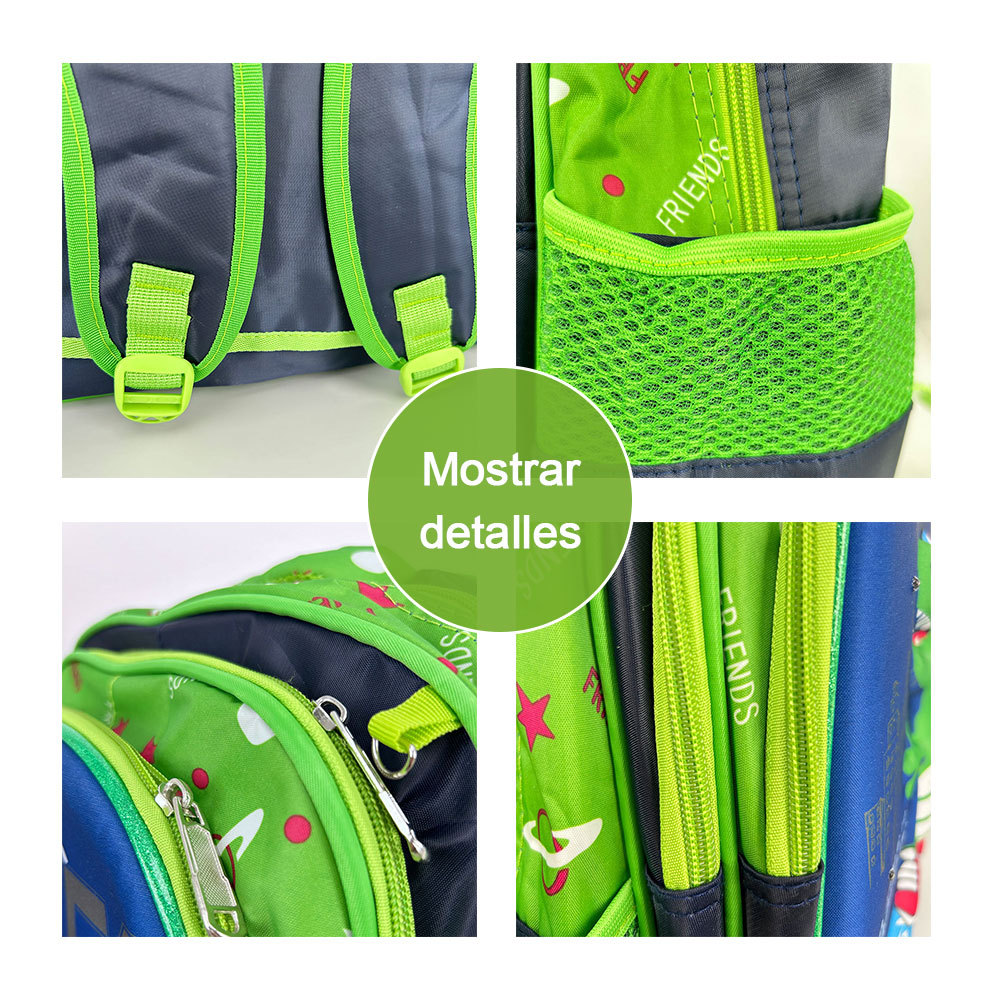 BAG344  CM-TOP Set 3 Mochila Escolar Primaria Niños Con Lonchera Y Lapicera