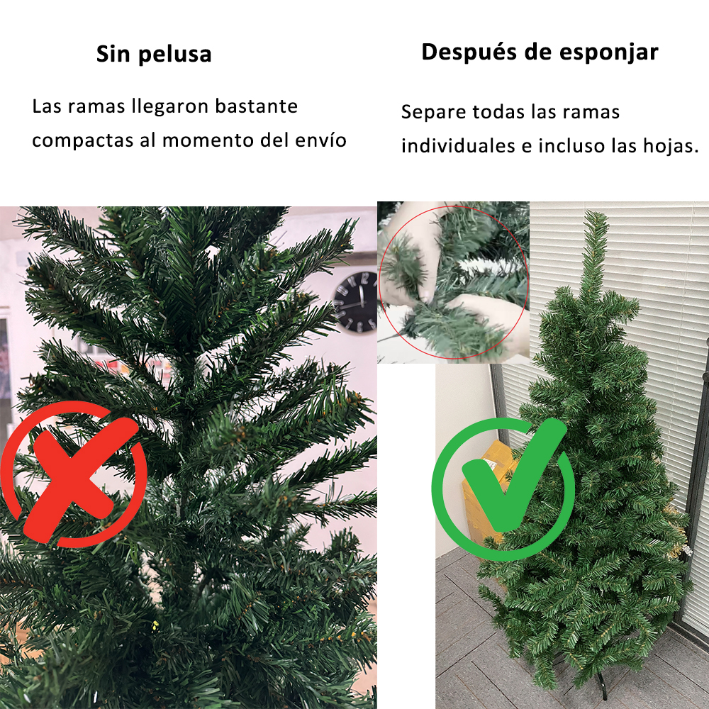 SDS102  CM-TOP  Arbol Navidad Artificial 150cm Verde Pino Frondoso