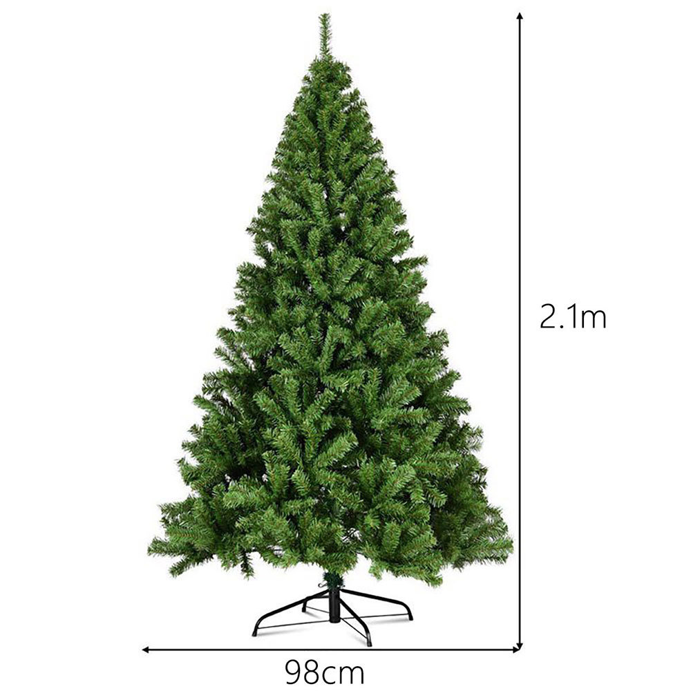 SDS104  CM-TOP  Arbol Navidad Pino 2.10m Artificial 800 Ramas Verde Grande
