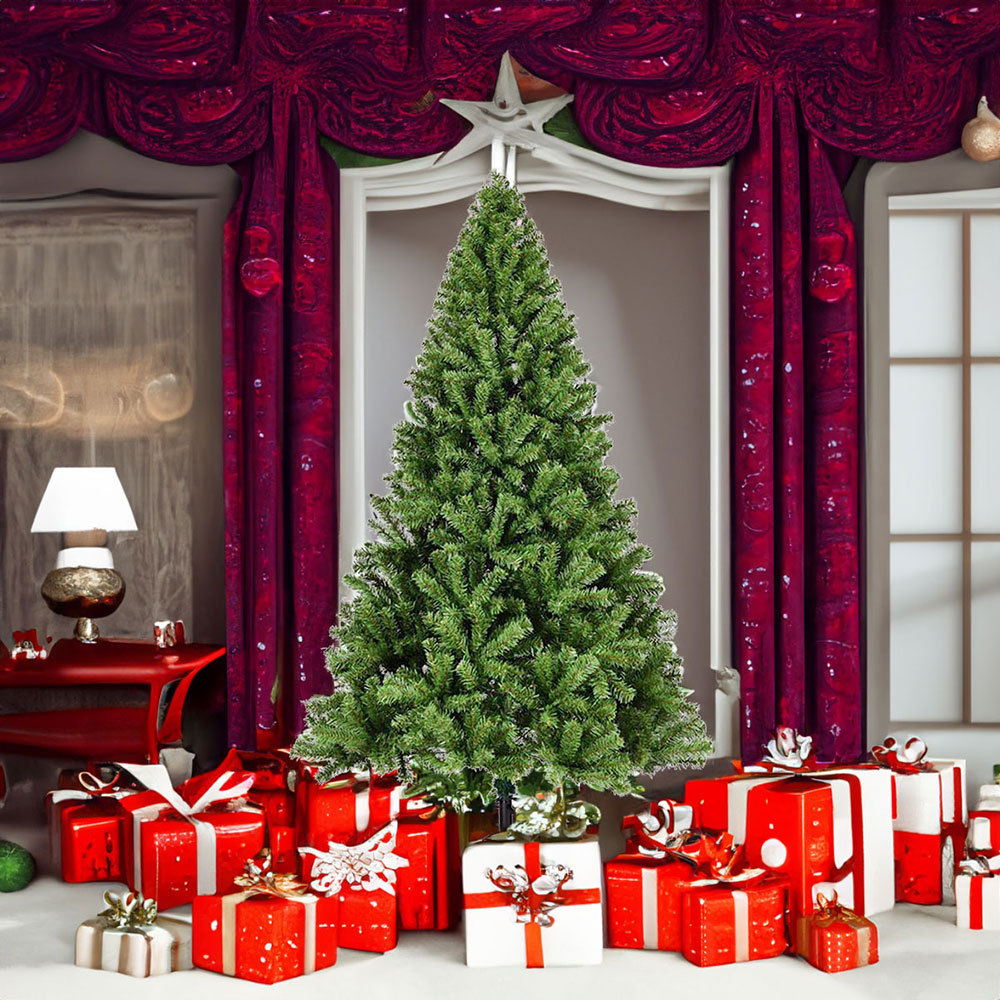 SDS104  CM-TOP  Arbol Navidad Pino 2.10m Artificial 800 Ramas Verde Grande