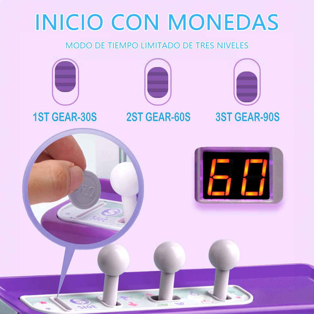 ZWWJ07  CM-TOP  Máquina De Garras De Juguetes Para Niños Con Luz Sonido Usb