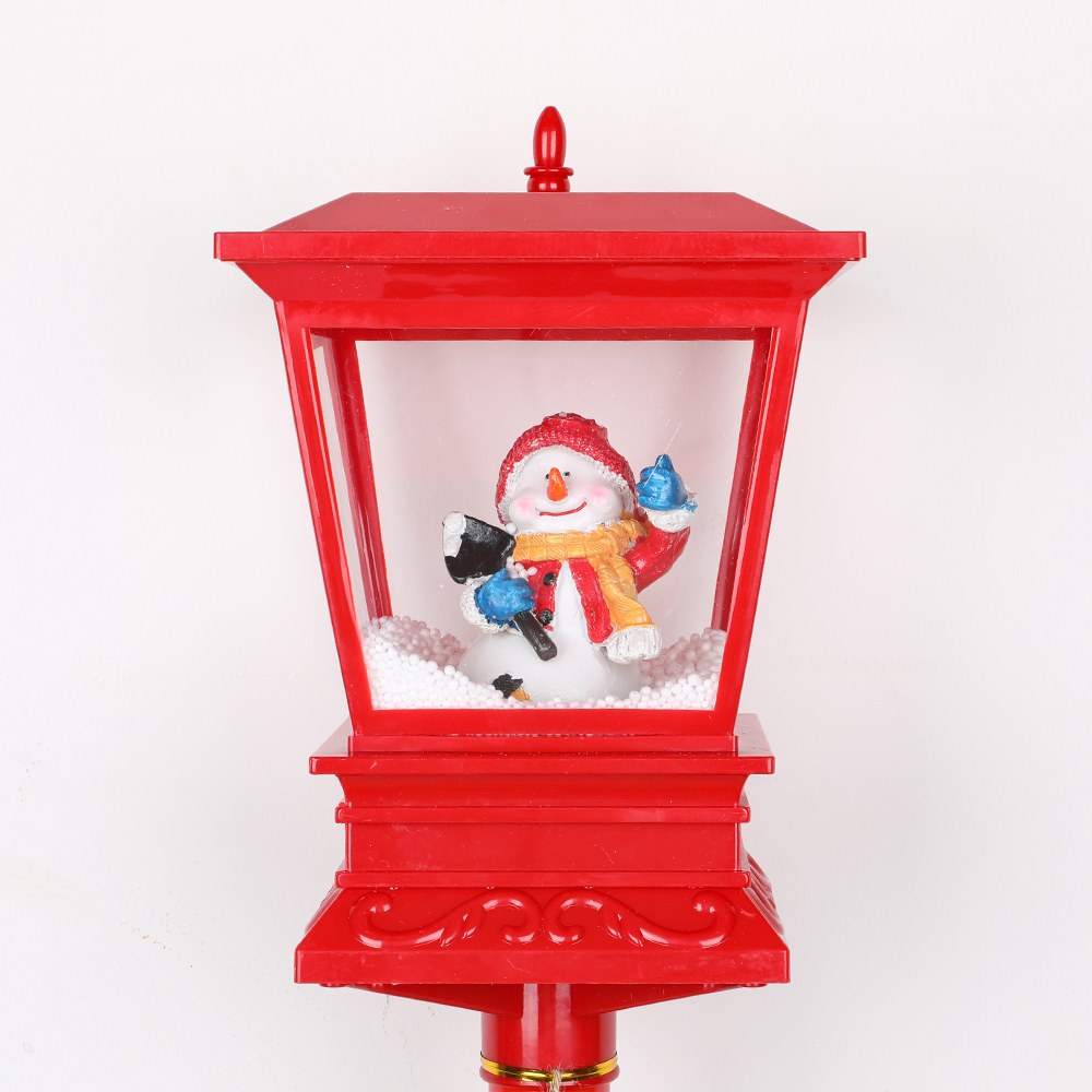 SDS529  CM-TOP  Farol Navideño Nieve 1.4m Lámpara De Calle Navidad Con Luz