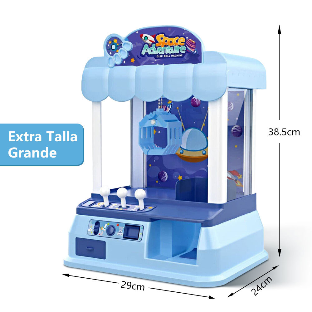 ZWWJ06  CM-TOP  Máquina De Garras Peluches Y Capsula Luz Sonido Juguete Niño