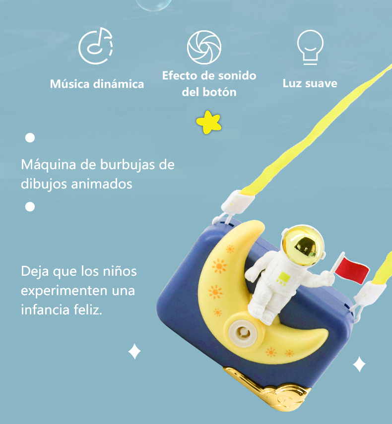 TOY894  CM-TOP  Cámara De Burbujas De Astronauta Jugueta Para Niños
