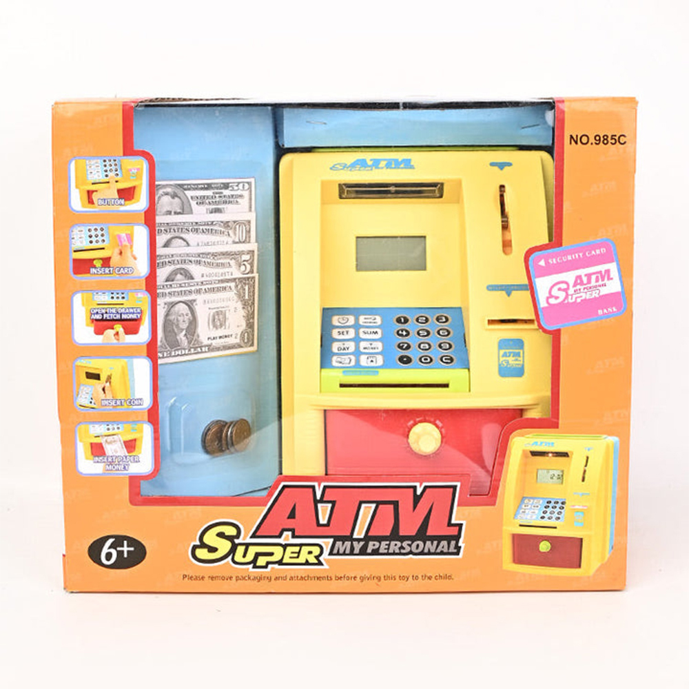 ATM57  CM-TOP  Alcancia Electronica Automatica Caja Fuerte Para Niño