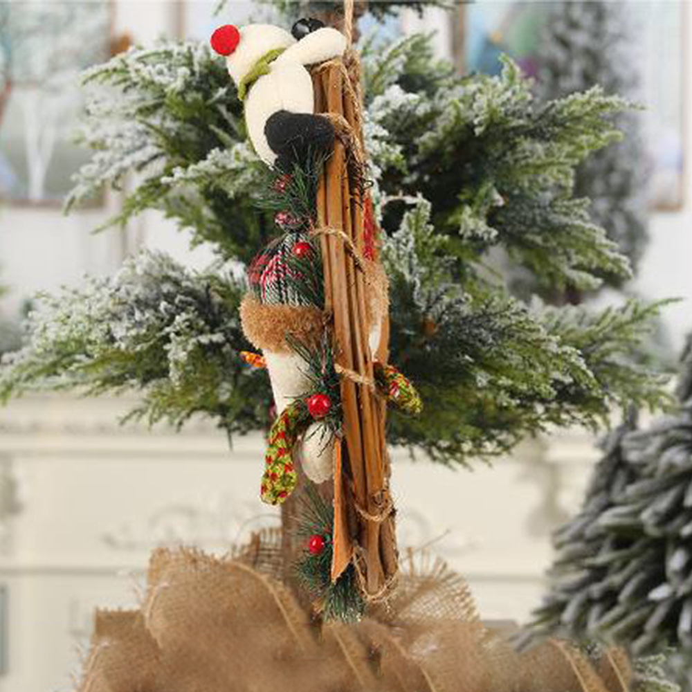 SDS308-B  CM-TOP  Corona Navideña Con Peluche Santa Decoracion Navidad