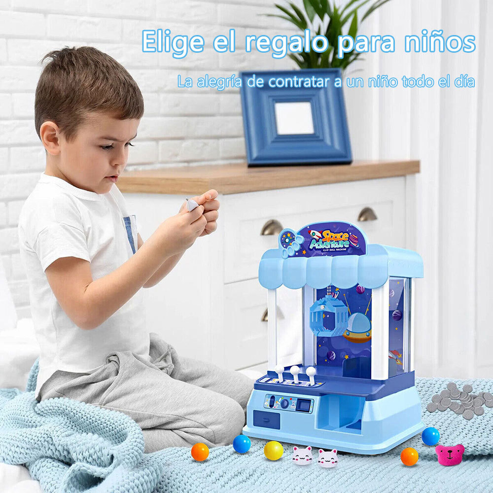 ZWWJ06  CM-TOP  Máquina De Garras Peluches Y Capsula Luz Sonido Juguete Niño