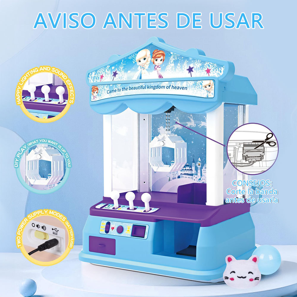 ZWWJ07  CM-TOP  Máquina De Garras De Juguetes Para Niños Con Luz Sonido Usb