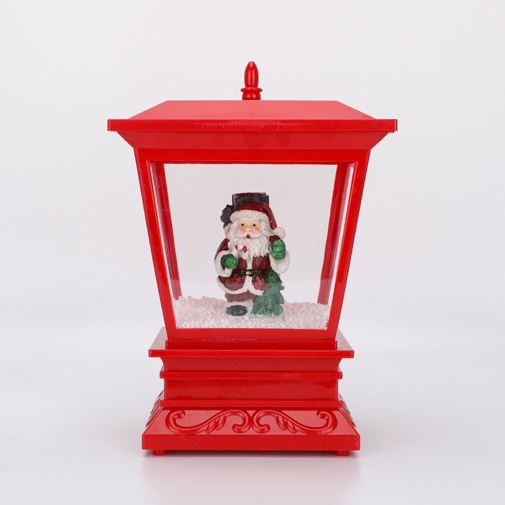 SDS530  CM-TOP  Lámpara Decorativa Farol De Navidad Nevando Santa Luz Música