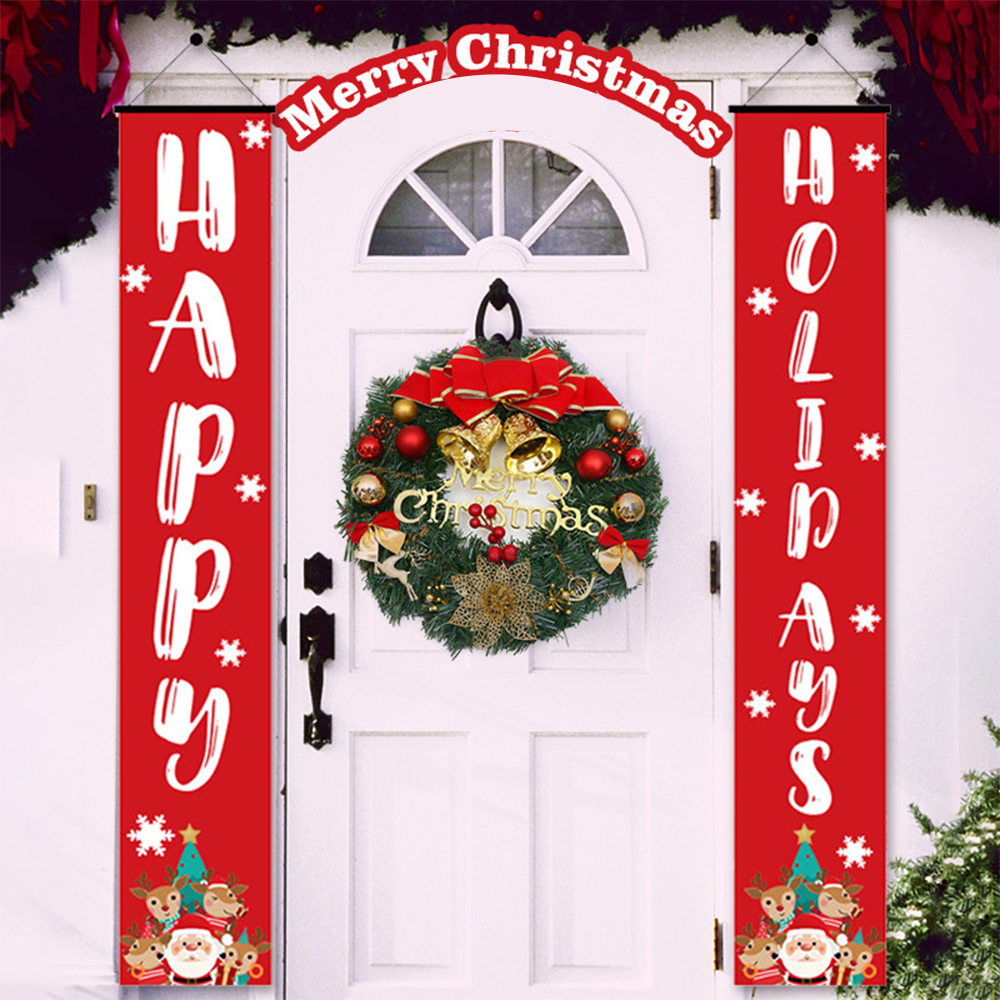 SDS305 CM-TOP  Corona Navideña Para Puerta Decoración Navidad 40cm