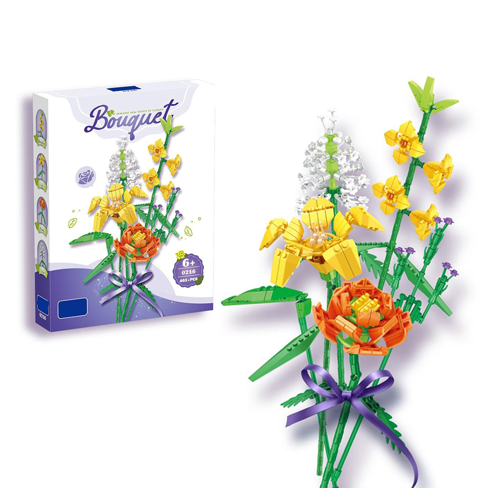 TOY808 CM-TOP  Bloques Kit De Construcción Ramo De Flores 465 Piezas
