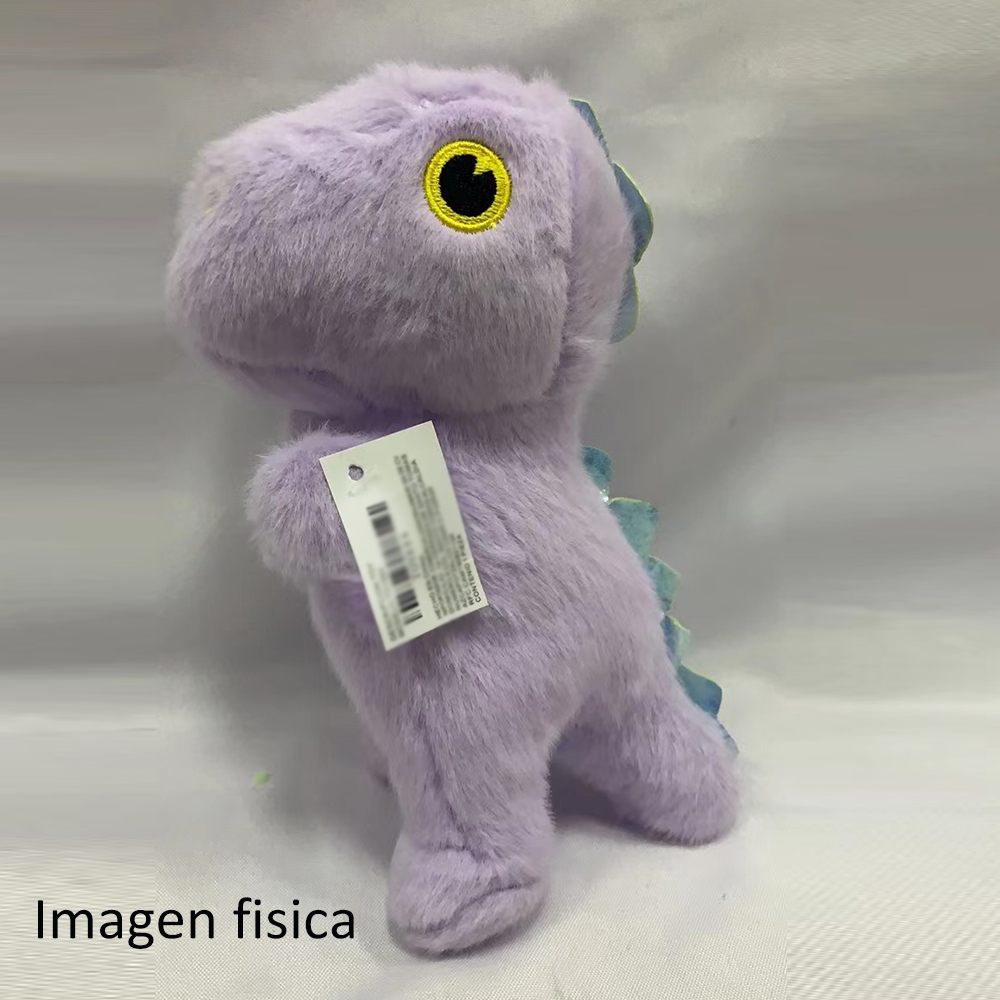 TOY884 CM-TOP  Peluche Dinosaurio 22cm Para Niños Regalo Cumpleaños Púrpura