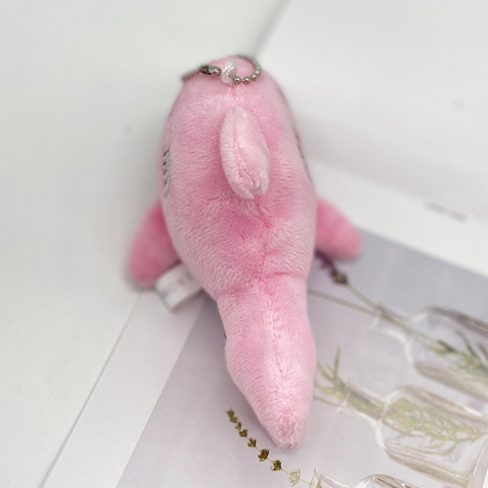 TOY334-4  CM-TOP  4 Llaveros Colgante Tiburón De Peluche Suave Manualidades
