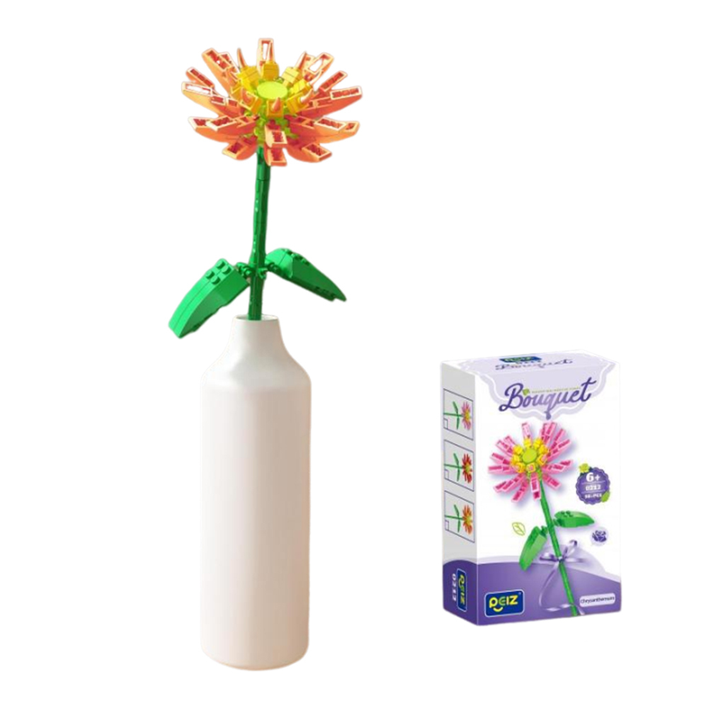 TOY807 CM-TOP  82pcs Bloques De Flores Artificial Armar Kit De Construcción