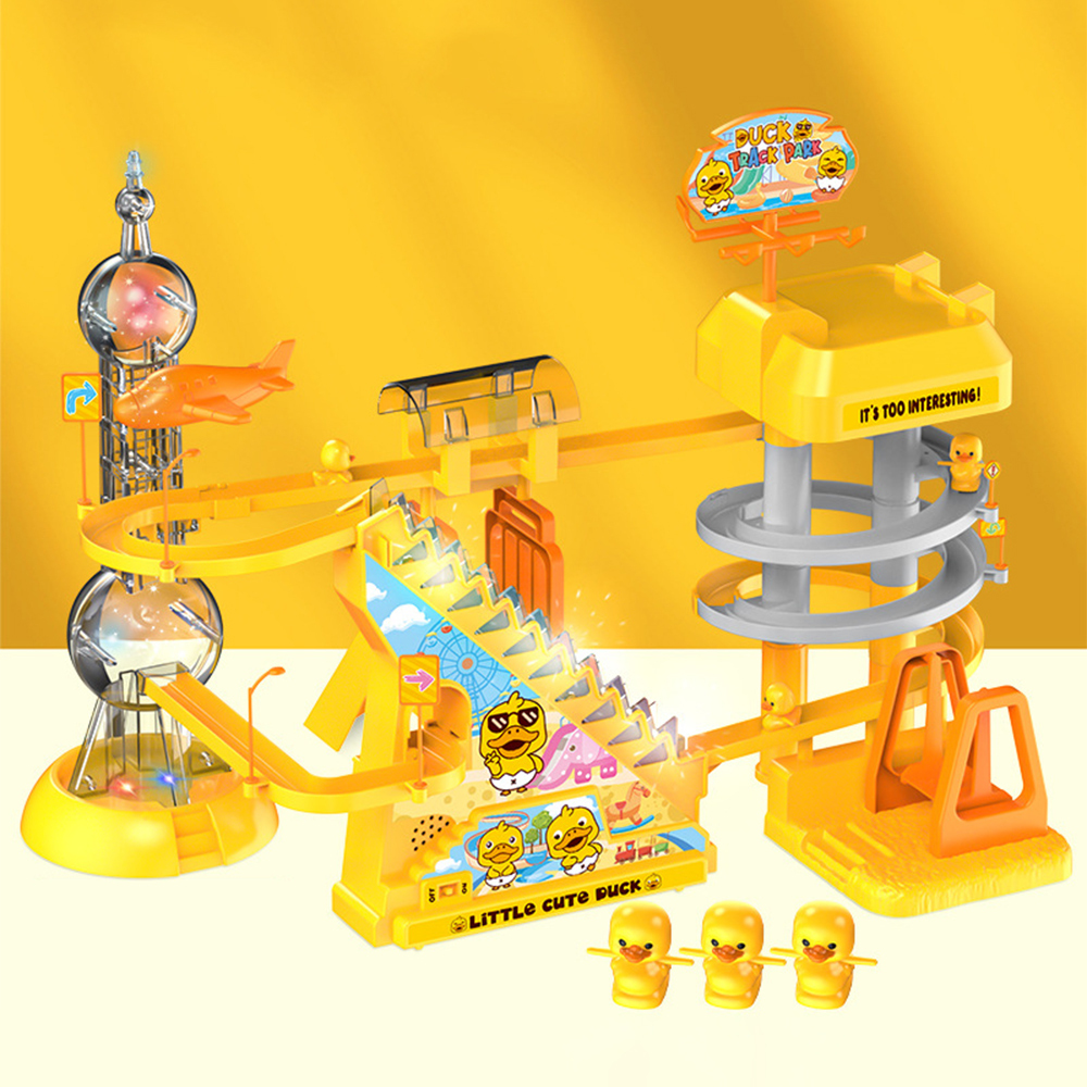 TOY790 CM-TOP  Juguete De Pista Escaleras Patos Grande Música Y Luz Niños