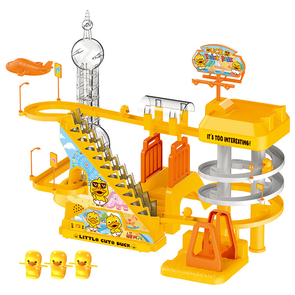 TOY790 CM-TOP  Juguete De Pista Escaleras Patos Grande Música Y Luz Niños
