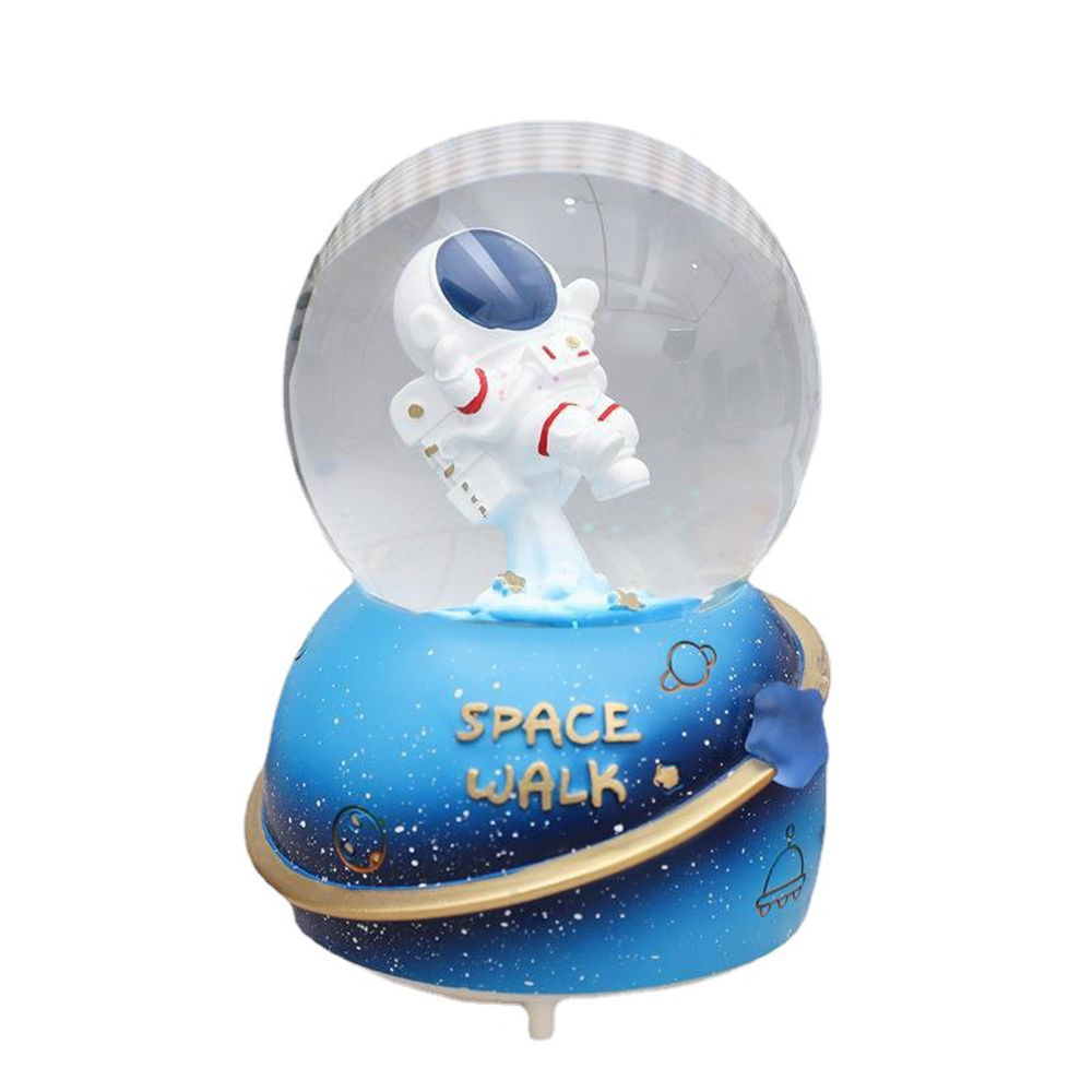 TOY700  CM-TOP  Esfera Bola Globo De Nieve Cristal Musical Luz Astronauta