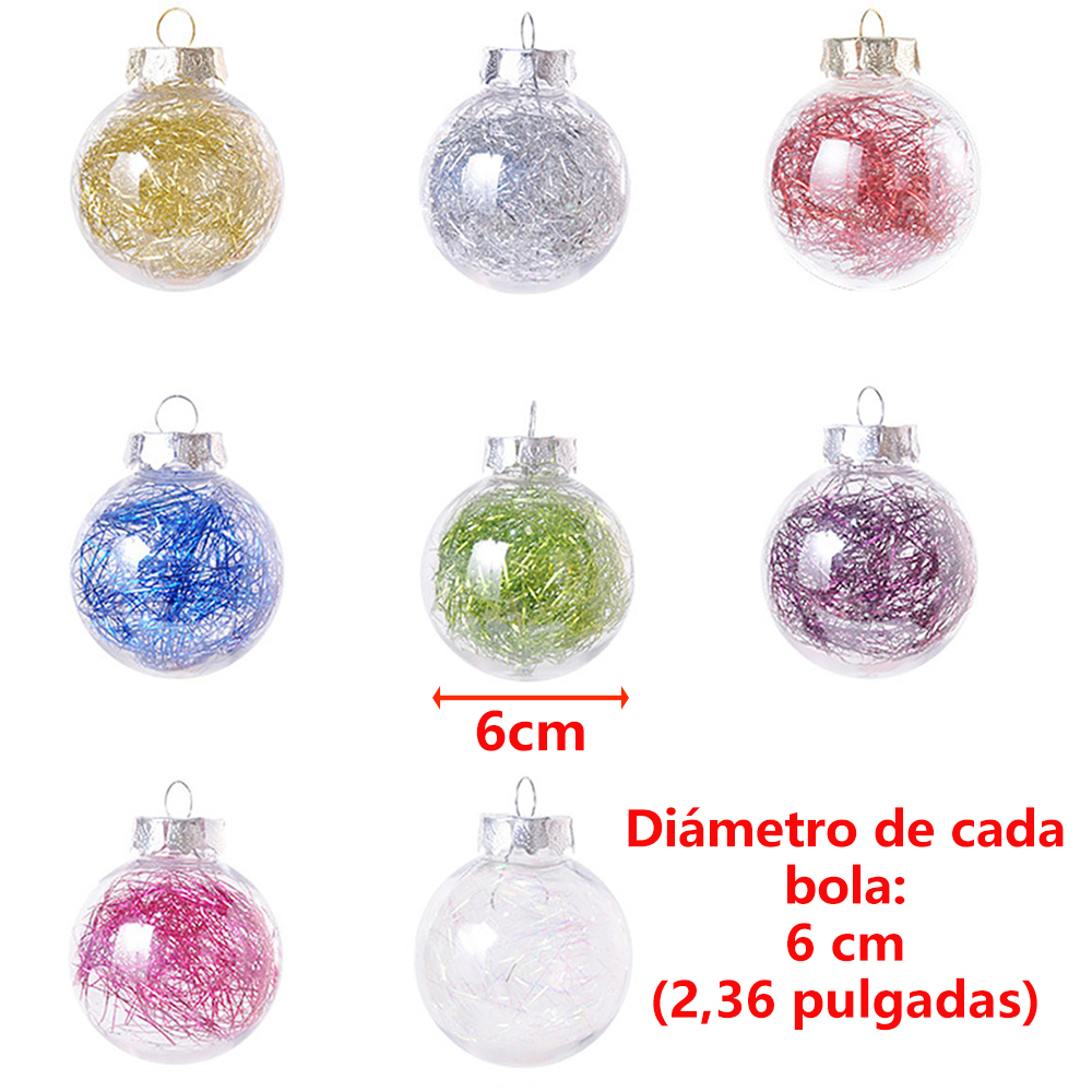 SDS4151-A  Esferas Navideñas De 24pzs 6cm Adornos Para Arbol Navideño
