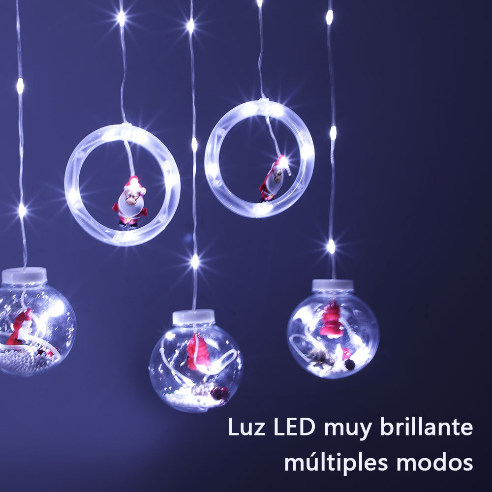 SDD138  Guirnalda De Luces Navideñas Cortina Decoración Luces Led