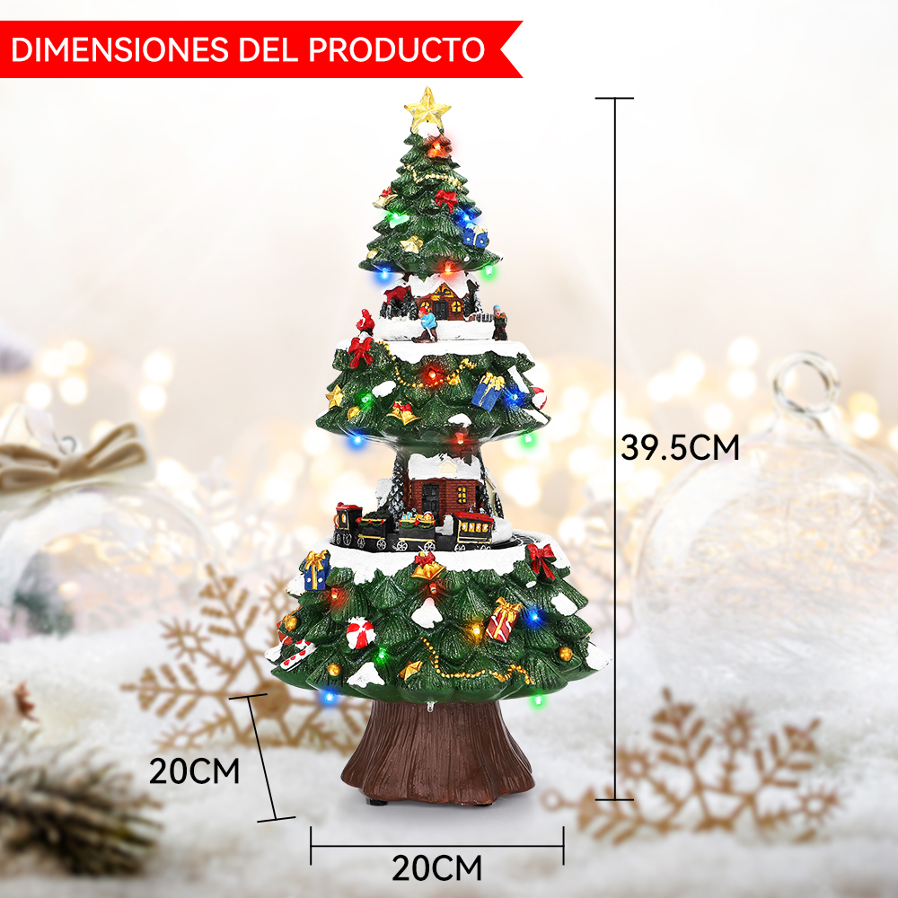 SDD1300  Mini Árbol Navidad Con Luces Para Decoración Navideña 41cm