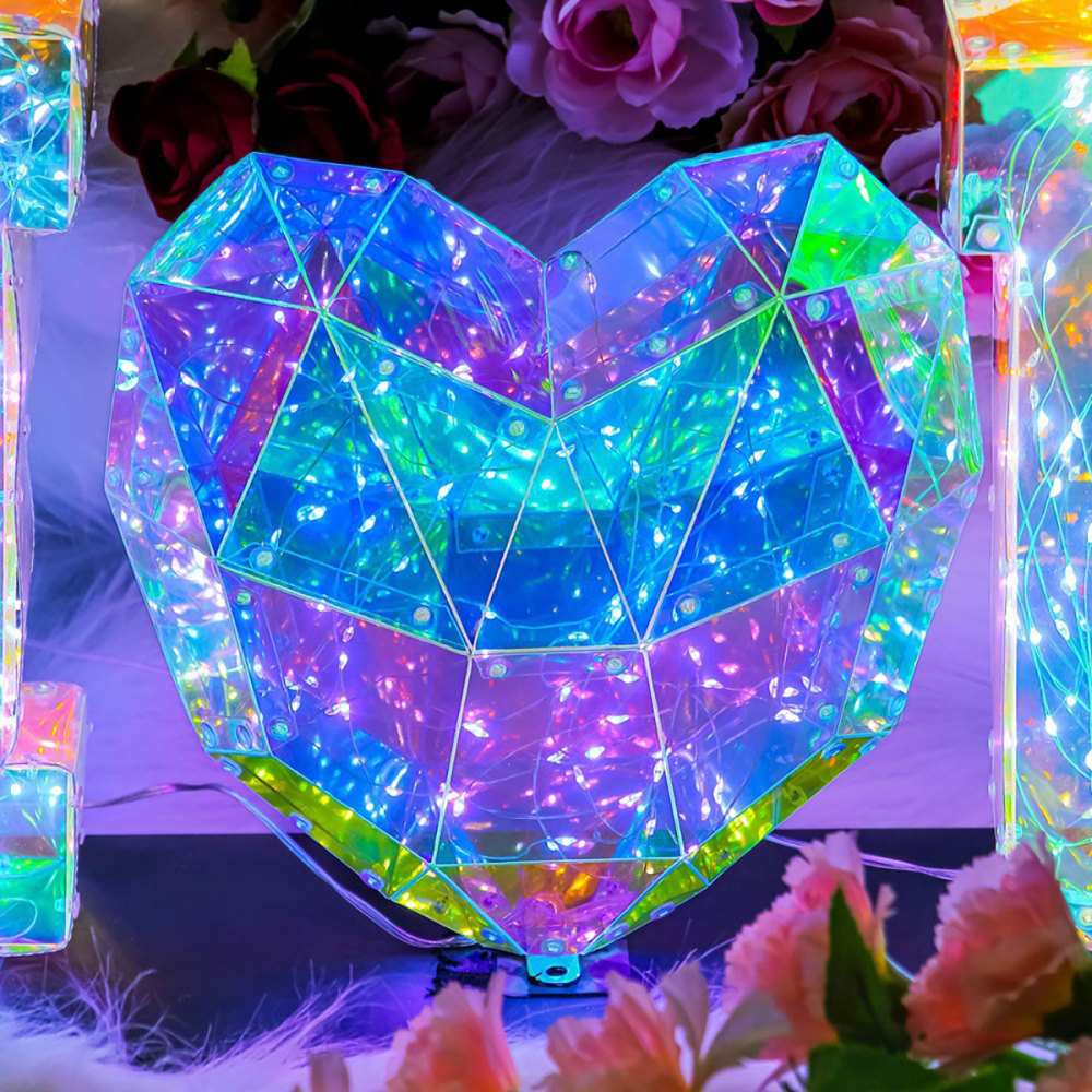 SDD1250 Luz Nocturna En Forma Corazón Noche Valentín Para Dormitorio
