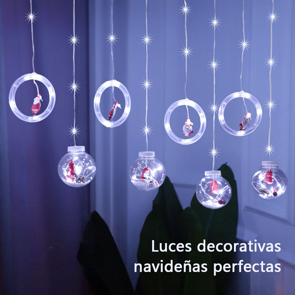 SDD138  Guirnalda De Luces Navideñas Cortina Decoración Luces Led