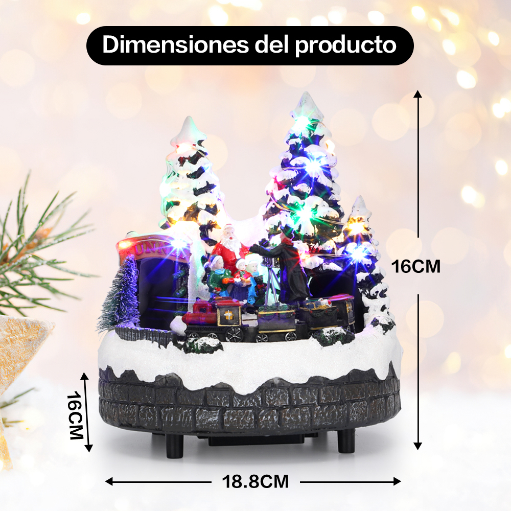 SDD1282  Villas Navideñas Led Decoración De Resina Adornos Navideños