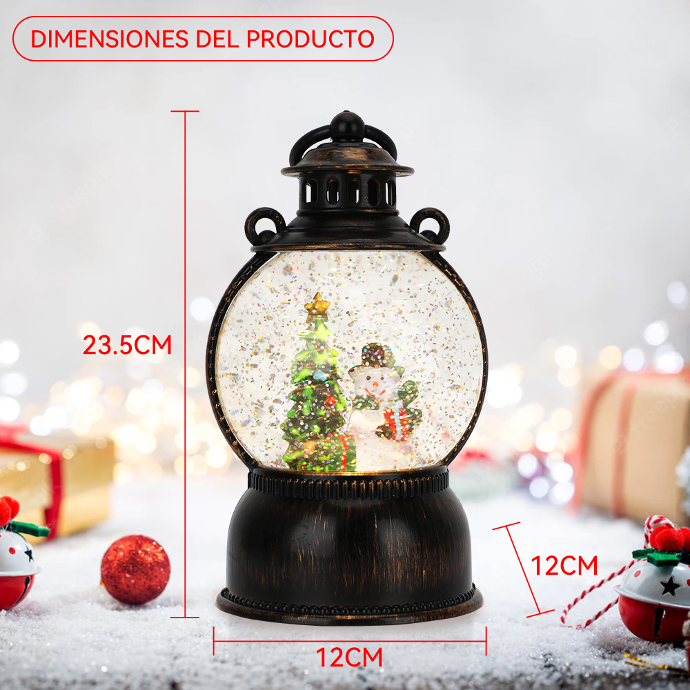 SDD1313  Adornos Navideños Musicales De Bolas De Nieve Decoraciones