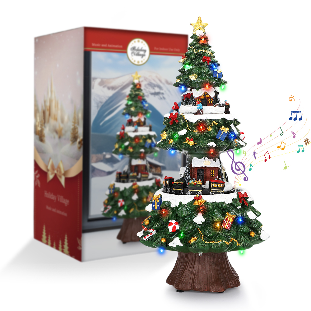 SDD1300  Mini Árbol Navidad Con Luces Para Decoración Navideña 41cm