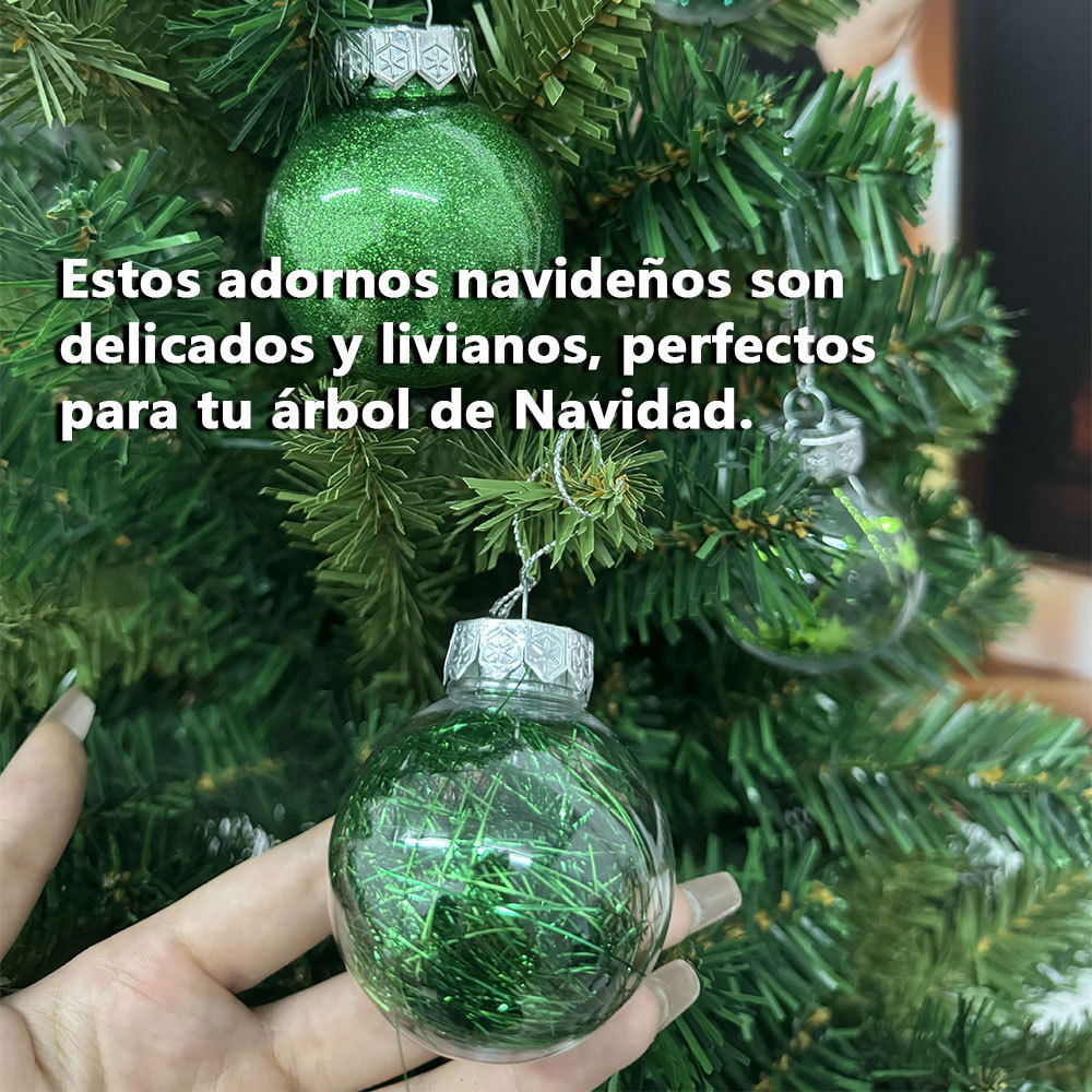 SDS4151-A  Esferas Navideñas De 24pzs 6cm Adornos Para Arbol Navideño