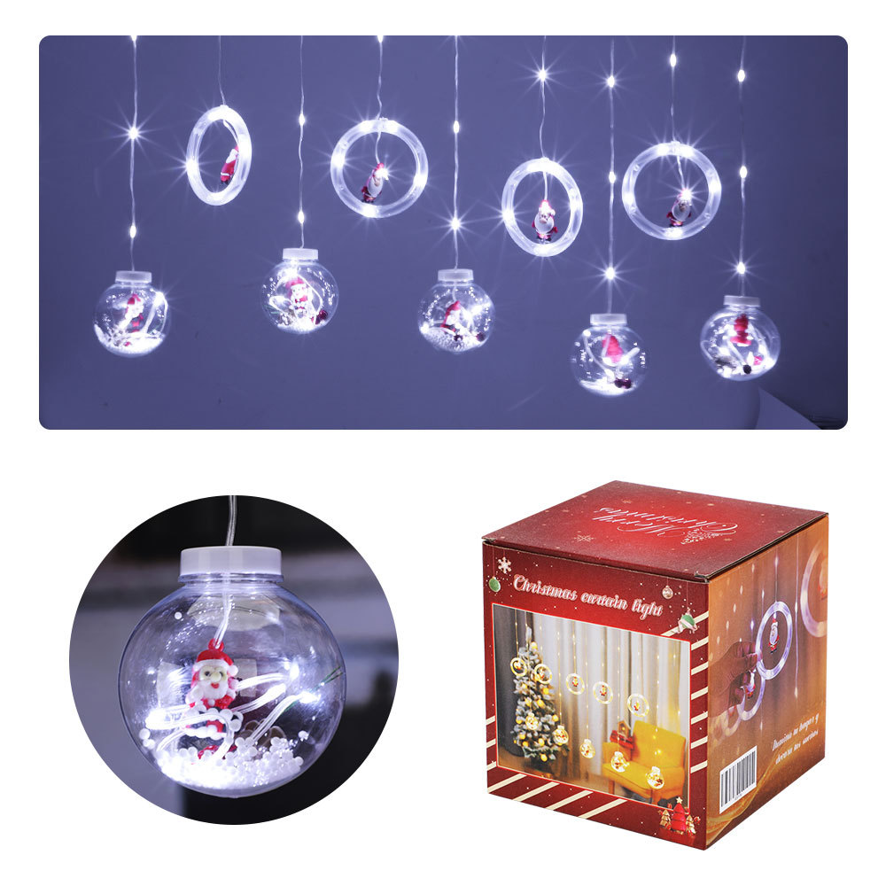SDD138  Guirnalda De Luces Navideñas Cortina Decoración Luces Led