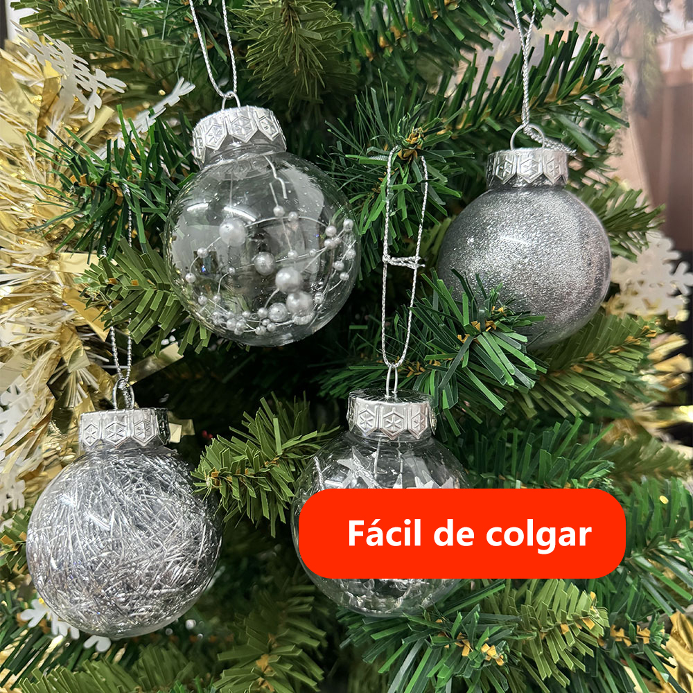 SDS4151-A  Esferas Navideñas De 24pzs 6cm Adornos Para Arbol Navideño