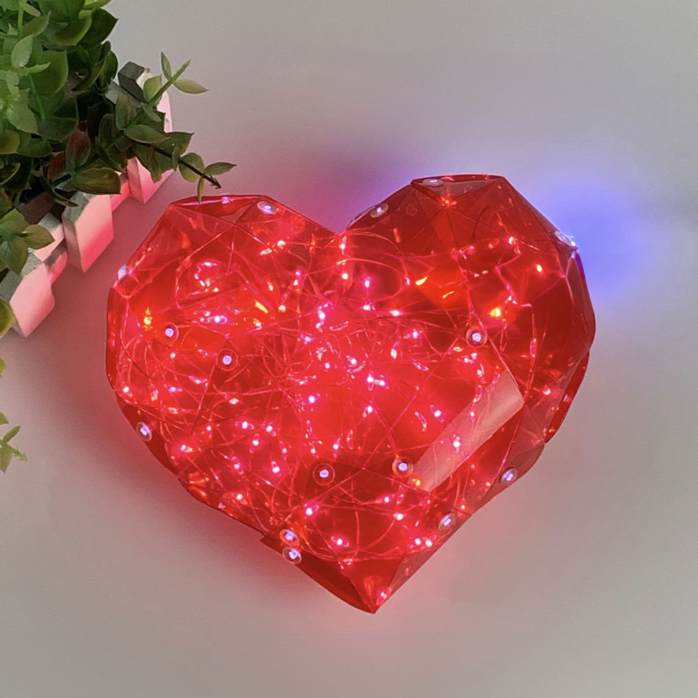 SDD1249  Lámpara De Noche Con Forma Corazón Valentín Para Dormitorio