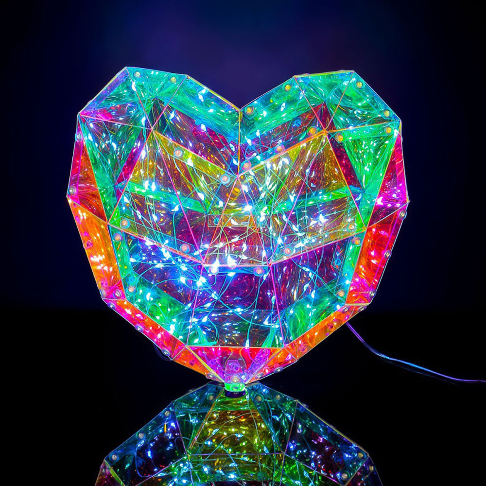 SDD1250 Luz Nocturna En Forma Corazón Noche Valentín Para Dormitorio