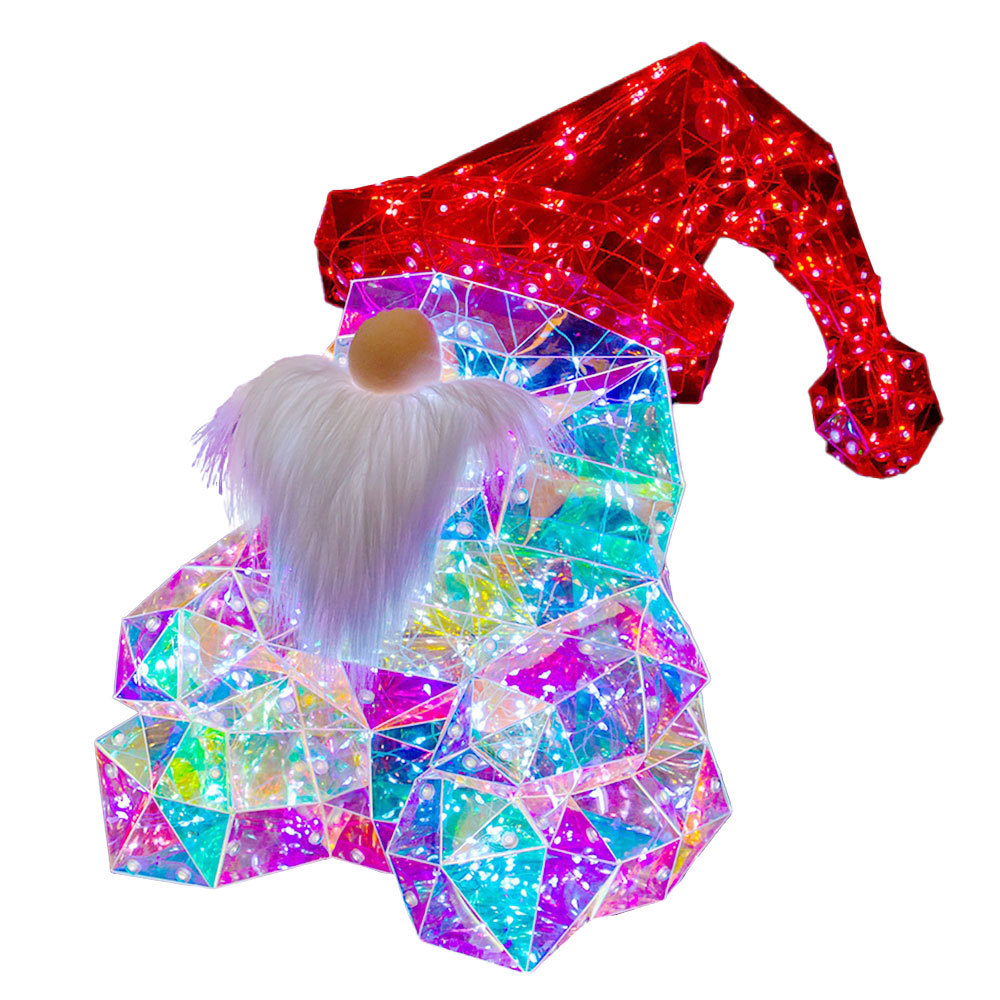 SDD1161  Lámpara De Noche Led Luz Holografica Forma De Santa Claus