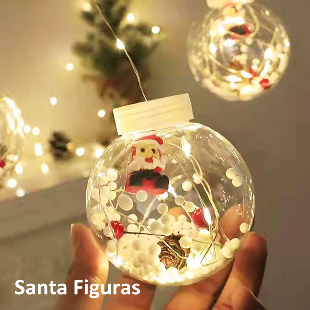 SDD134  Cortina De Luces Guirnalda Led Con Decoracion Navidad 3m