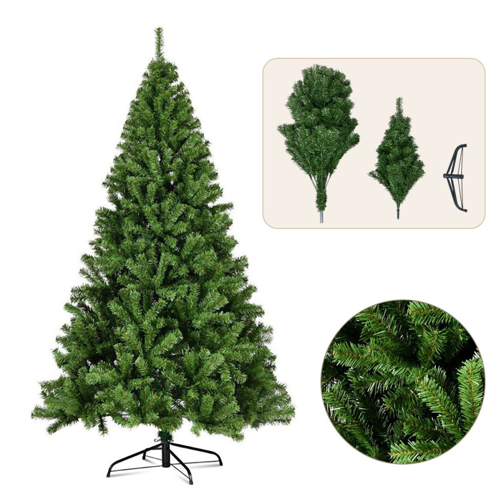 SDS105  Árbol De Navidad Artificial Para Decoración 2.4m Verde