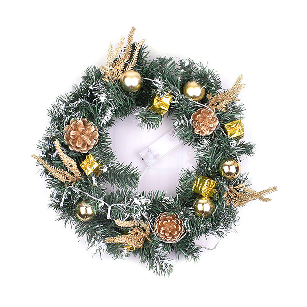 SDS314  Corona Navideña Led Para Decoración De Puertas De Entrada