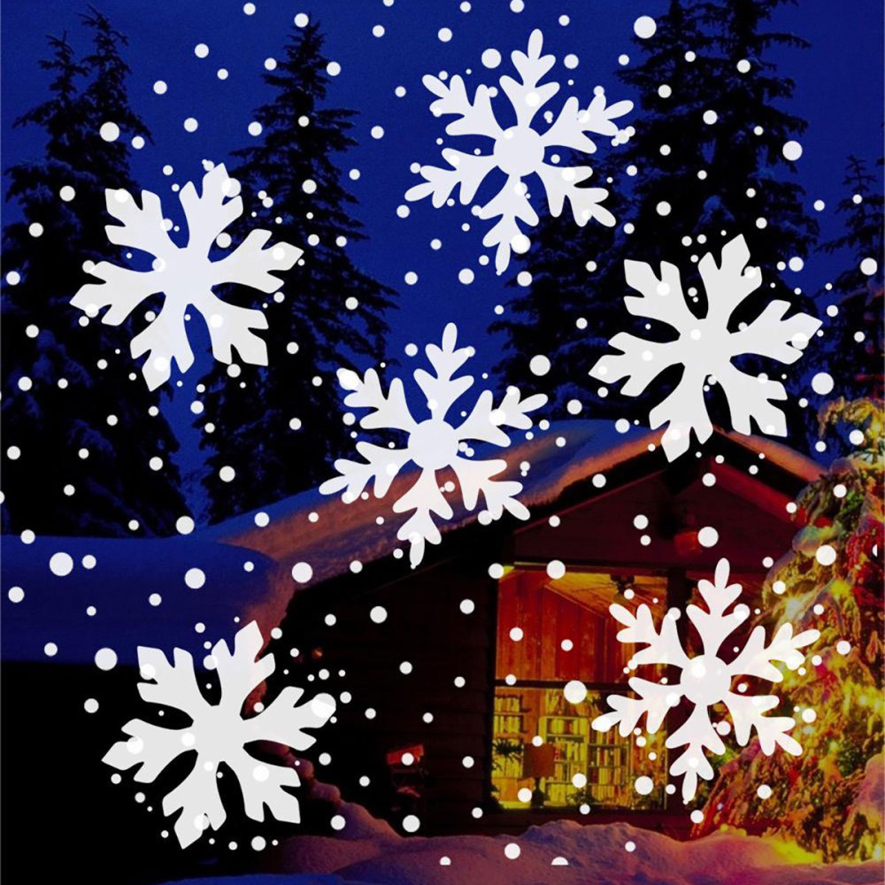 SD111  Luces Led De Copos De Nieve De Navidad, Luces De Decoración