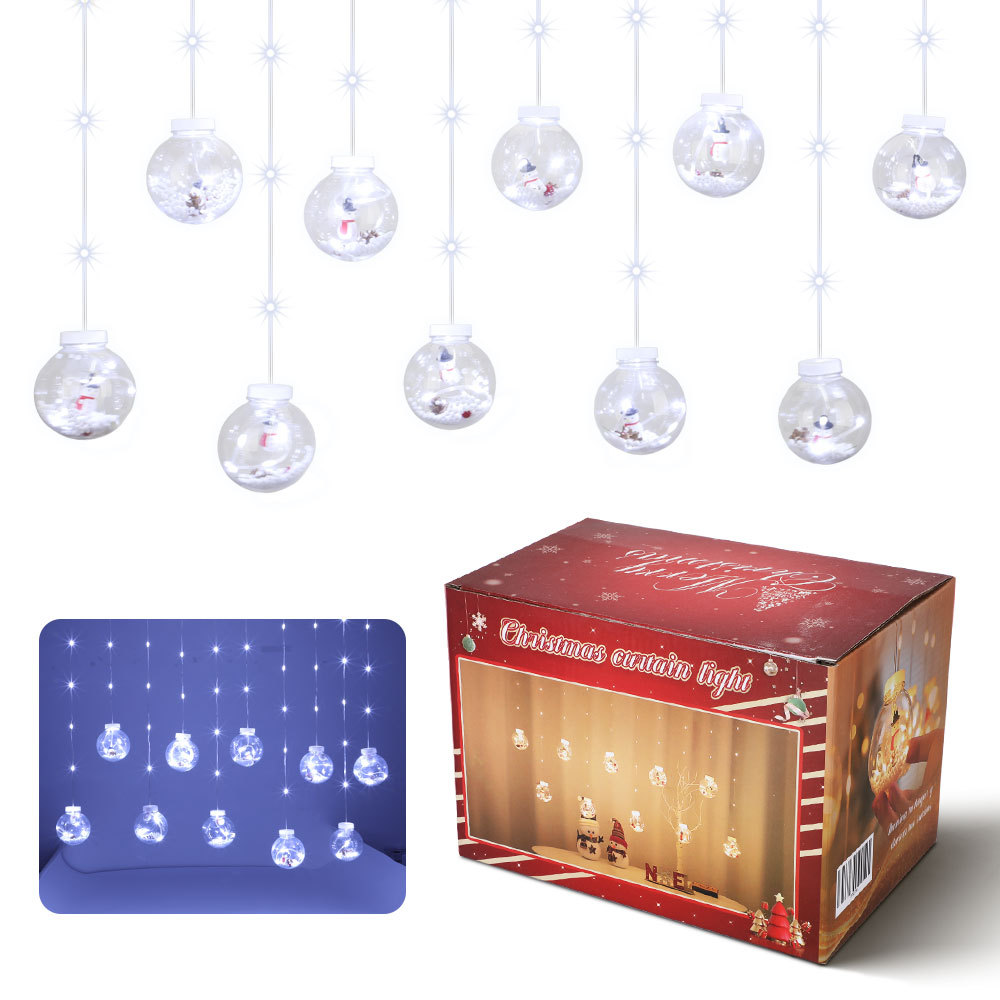 SDD136  Bola De Navidad Luces Led De Cortina Decorativa Navideña