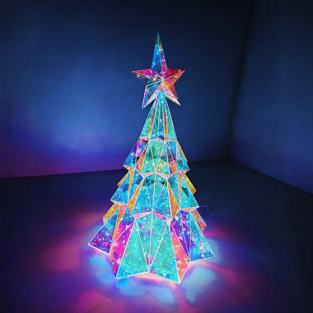 SDD1153  Arbol De Navidad Adorno Navideño Decoracion Lámpara Led 65cm