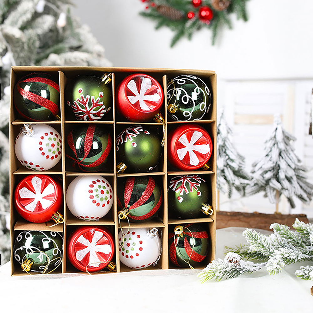 SDS4159  Adornos Para Árboles De Navidad Con 16 Objetos Pequeños.