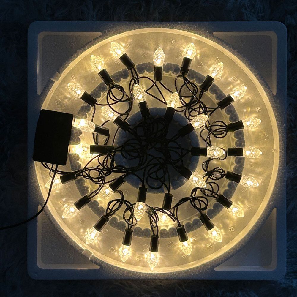 SDD1116  Luces De Cadena Para Decoración De Bodas Navideñas Blancas
