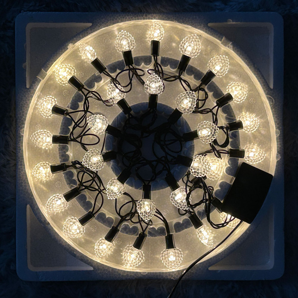 SDD1111  Cadena De Luces Para Decoraciones Navideñas De Bodas, 2,4 M