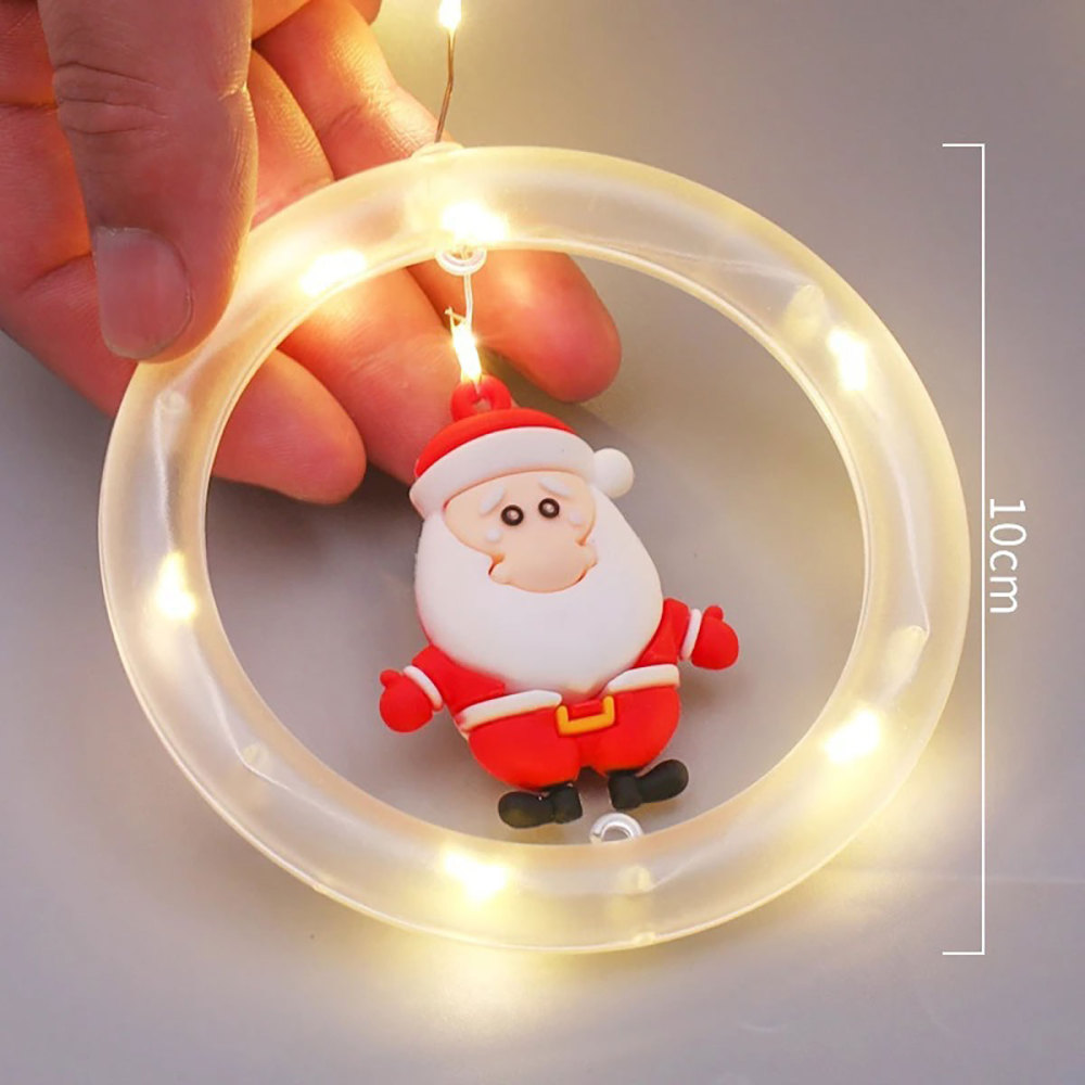 SDD107  Luces De Cadena De Ventana Navideñas Decoración Interior