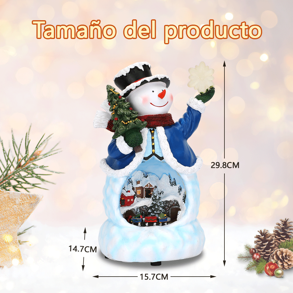 SDD1302  Muñeco Nieve Musical Con Luces Led Villa Decoración Navideña