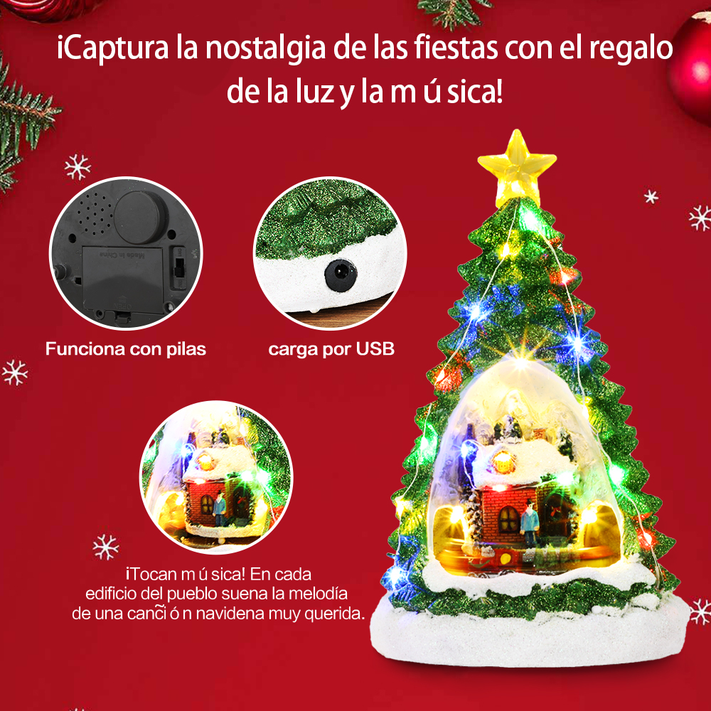 SDD1173  Pueblos Navideños Vacacionales Decoración De Árbol Navidad