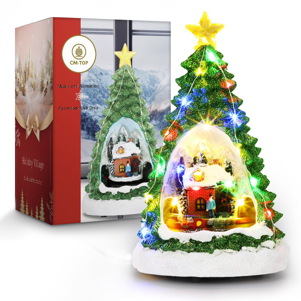 SDD1173  Pueblos Navideños Vacacionales Decoración De Árbol Navidad