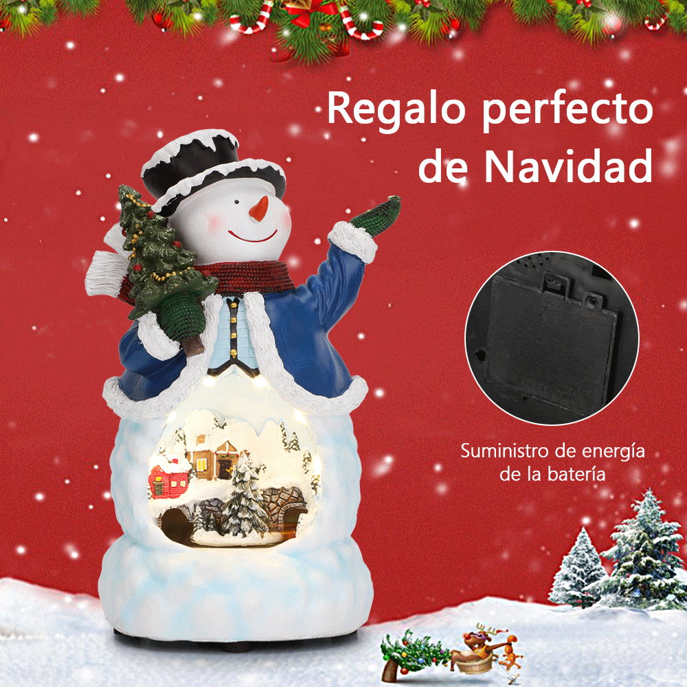SDD1302  Muñeco Nieve Musical Con Luces Led Villa Decoración Navideña